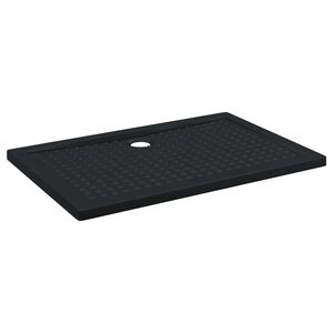 vidaXL Tavă de bază pentru duș cu puncte Negru 120 x 80 x 4 cm ABS