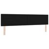 vidaXL Tăblie cap cu headboard Negru 200 cm Piele artificială