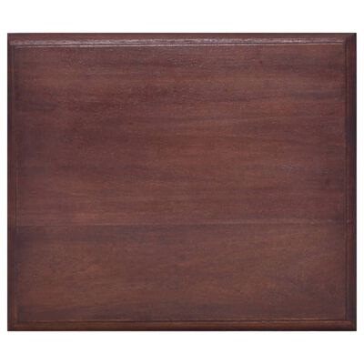 vidaXL Masă noptieră, maro clasic, 35x30x60 cm, lemn masiv de mahon
