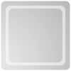 vidaXL Oglindă de baie cu LED Transparent 60 x 60 cm sticlă securizată