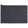 vidaXL Paravan de balcon, antracit, 300x90 cm, PVC