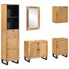 vidaXL Seturi de baie 6 buc. natural Lemn de mango solid