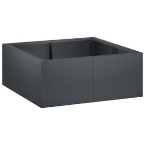 vidaXL Zid de sprijin 4 buc. 100 x 100 x 30 cm Oțel Antracit