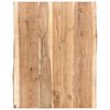 vidaXL Blat de masă, 60x(50-60)x3,8 cm, lemn masiv de acacia