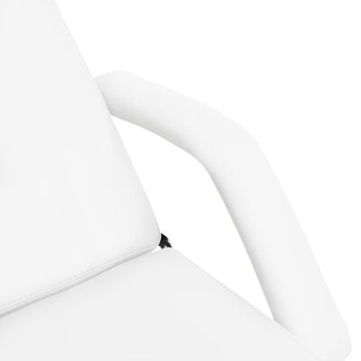 vidaXL Masă de masaj, alb, 180 x 62 x (86,5-118) cm