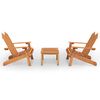 vidaXL Set mobilier de grădină Adirondack, 3 piese, lemn masiv acacia