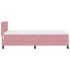 vidaXL Pat cu arcuri cu saltea cu headboard Roz 90 x 200 cm Catifea