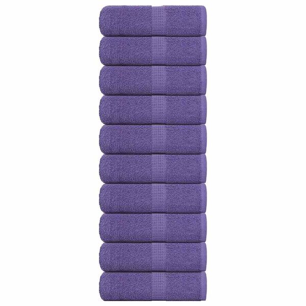 vidaXL Prosoape de baie, FROGN, 10 buc., violet, 30x30 cm, 360 g/m²