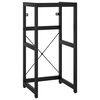 vidaXL Cadru chiuvetă de baie, negru, 40x38x83 cm, fier