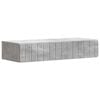 vidaXL Masă laterală montată pe perete Gri Beton 87,5 x 34,5 x 17 cm