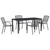 vidaXL Set de masă pentru grădină 5 pcs Antracit