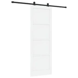 vidaXL Ușă glisantă ORKDAL Alb 83 x 232 cm Lemn masiv de pin
