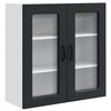 vidaXL Panou mașină de spălat vase Kalmar Negru 80 x 31 x 80 cm