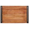 vidaXL Raft pentru baie Maro 80 x 50 x 23 cm Lemn Solid de Acacia