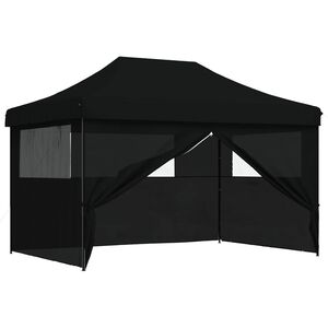vidaXL Cort pentru Petreceri 279 x 410 x 315 cm Negru Material Oxford
