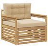 vidaXL Canapea de exterior Poliester Alb