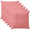 vidaXL Husă pentru pernă 6 pcs HEERLEN Roz 60 x 60 cm Catifea