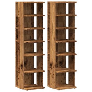 vidaXL Pantofare, 2 buc., lemn vechi, 28x27x102 cm, lemn prelucrat