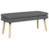 vidaXL Bancă cu două straturi Gri &icirc;nchis 110 x 40 x 47 cm Țesătură
