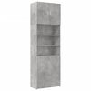 vidaXL Dulap &icirc;nalt, gri beton, 80x42,5x249 cm, lemn prelucrat