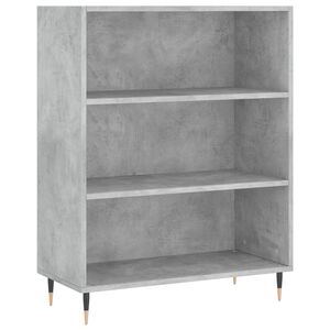 vidaXL Bibliotecă, gri beton, 69,5x32,5x90 cm, lemn compozit