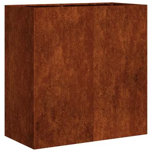 vidaXL Jardinieră Rusty 80x40x80 cm Oțel pentru intemperii