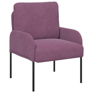 vidaXL Canapele cu pernă 55cm Violet placaj