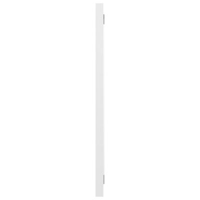 vidaXL Oglindă de baie, alb extralucios, 60x1,5x37 cm, PAL