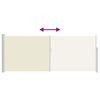 vidaXL Copertină laterală retractabilă, crem, 120x300 cm