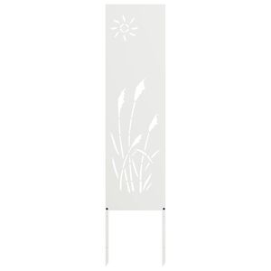 vidaXL Ecran de intimitate pentru grădină Traforaj Alb 32 x 140 cm