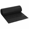 vidaXL Foie de drenaj cu striații Negru 0,5 x 10 m HDPE