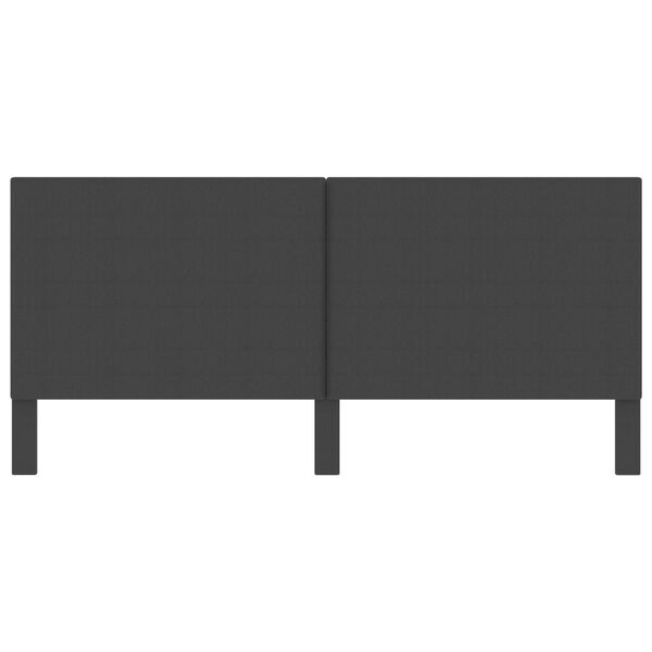 vidaXL Tăblie de pat, gri &icirc;nchis, 200 x 200 cm, material textil