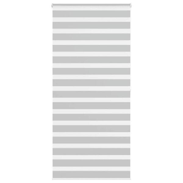 vidaXL Jaluzea tip zebra gri deschis lățime țesătură 100,9cm poliester