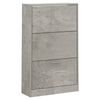 vidaXL Pantofar, gri beton, 63x24x103 cm, lemn compozit