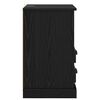 vidaXL Dulap de noapte cu sertar 2 pcs Stejar Negru 36 x 43 x 60 cm