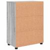vidaXL Dulap de Baie Gri Sonoma 60 x 35 x 80 cm Lemn compozit & Metal