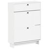 vidaXL Dulap pentru pantofi EDE 78 x 24 x 103 cm Lemn prelucrat Alb