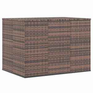 vidaXL Ladă grădină pentru perne, maro, 145x100x103 cm, ratan PE