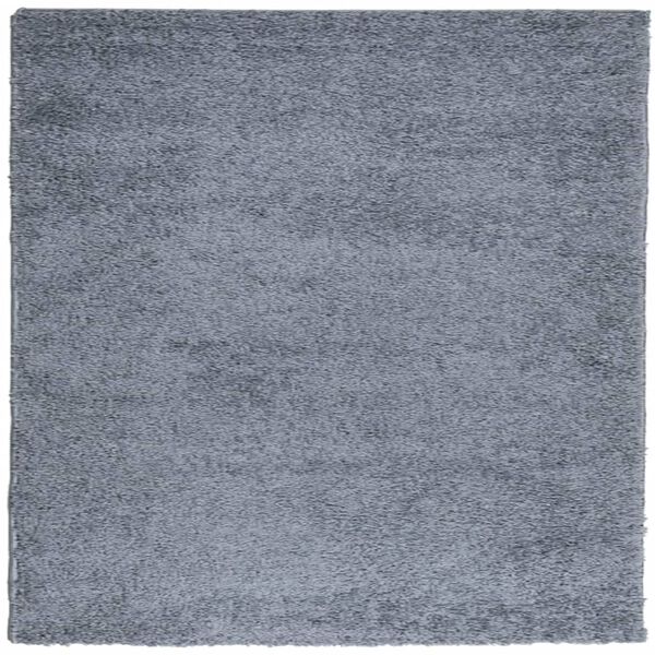 vidaXL Covor pufos "PAMPLONA" fire &icirc;nalte albastru modern 160x160 cm
