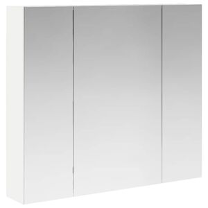 vidaXL Dulap cu oglindă pentru baie Alb 80 x 14.5 x 70 cm