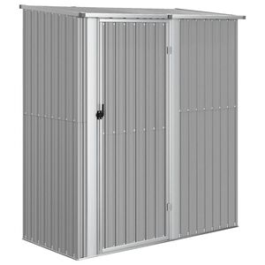 vidaXL Magazie de grădină, gri, 180,5x97x209,5 cm, oțel galvanizat
