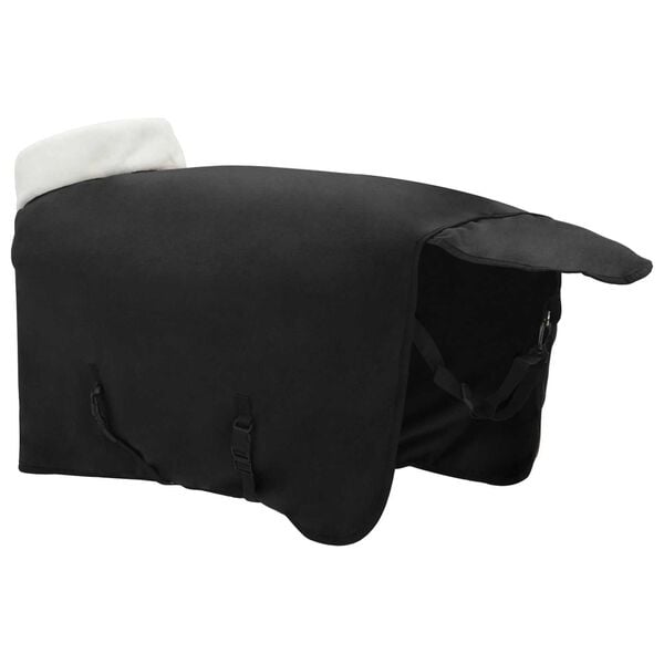 vidaXL Pătură pentru cai Negru 95 cm Fleece polar