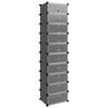 vidaXL Suport de pantofi, negru, 44x32x174 cm, PP