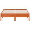 vidaXL Cadru pat fără saltea, maro ceruit, 120x190 cm, lemn masiv pin