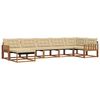 vidaXL Set de canapele de exterior cu pernă 21 pcs Natural și Bej