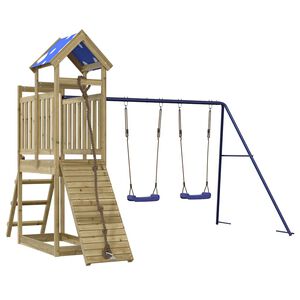 vidaXL Set de joacă pentru exterior, lemn de pin impregnat