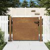 vidaXL Poartă de grădină 100x100 cm, oțel Corten