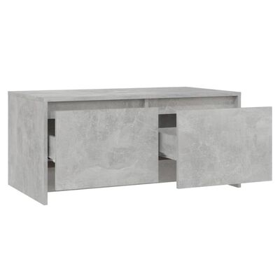 vidaXL Măsuță de cafea, gri beton, 90x50x41,5 cm, PAL