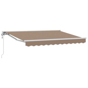 vidaXL Copertină retractabilă Gri taupe 3,5 x 2 m