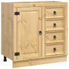 vidaXL Dulap SKI Maro Miere 80 x 46 x 81 cm Lemn de pin masiv